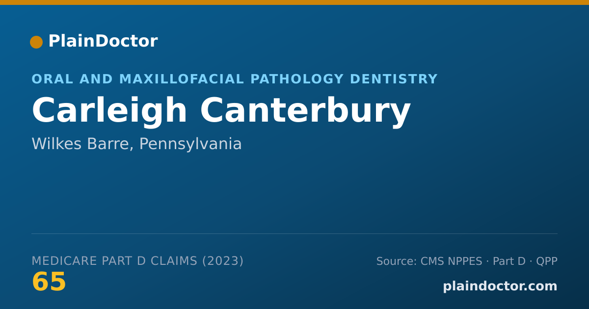 Shareable card for Carleigh Canterbury - Oral and Maxillofacial Pathology Dentistry, Wilkes Barre, PA