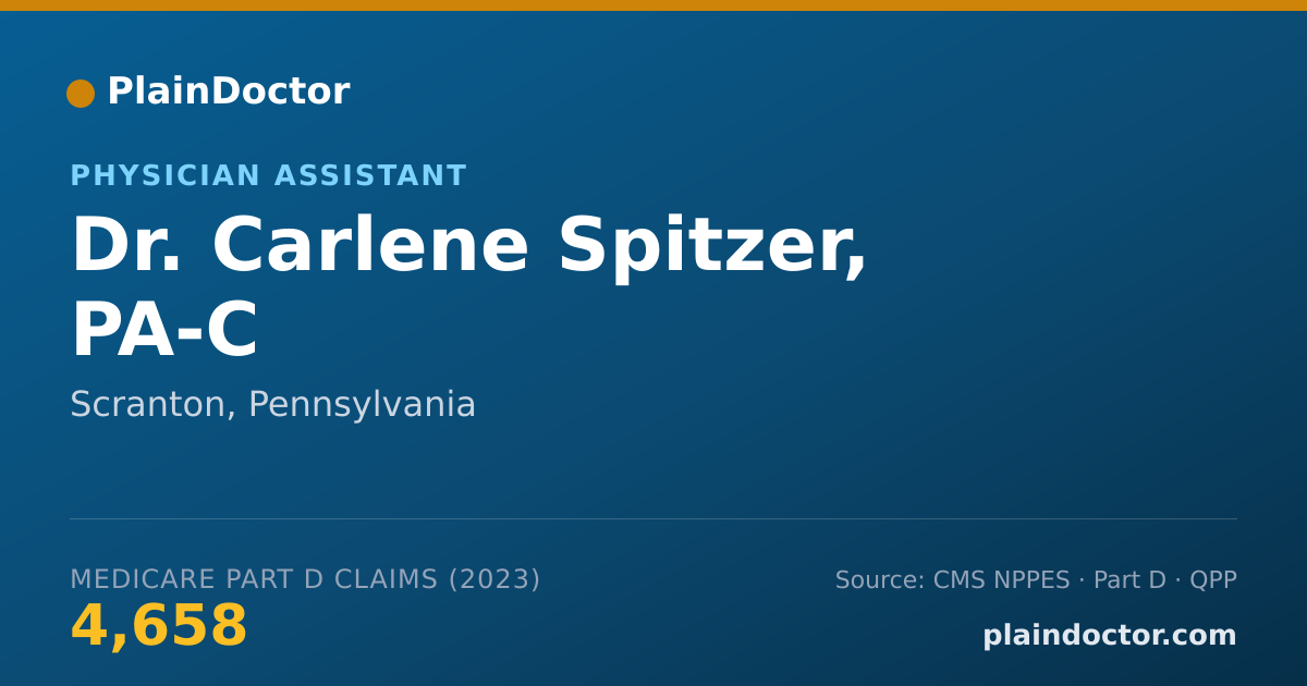 Shareable card for Carlene Spitzer, PA-C - Physician Assistant, Scranton, PA