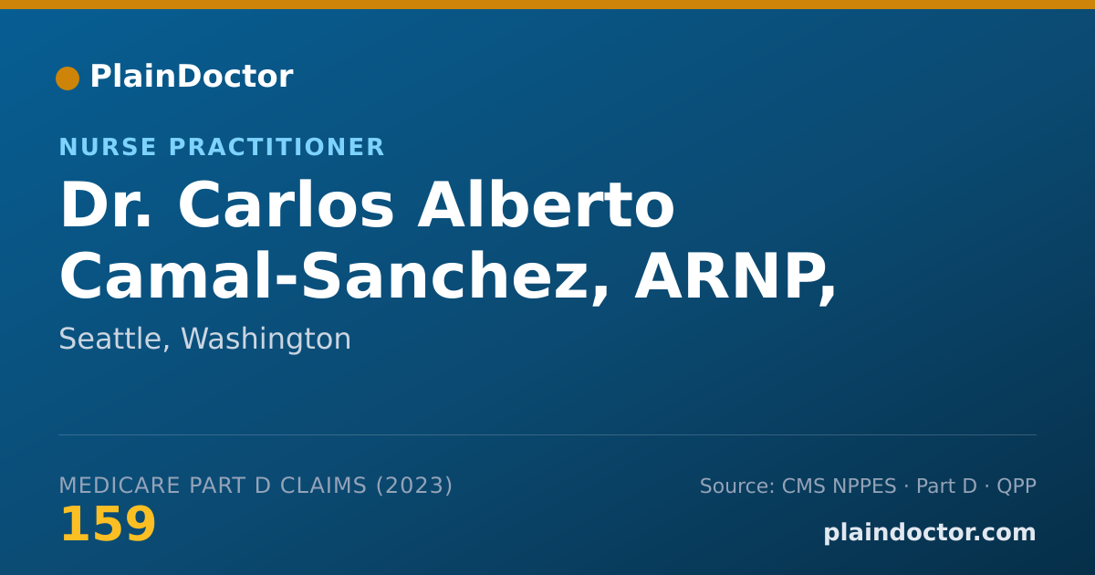 Shareable card for Carlos Alberto Camal-Sanchez, ARNP, DNP - Nurse Practitioner, Seattle, WA