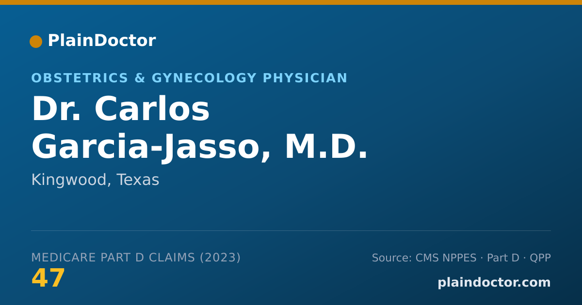 Shareable card for Carlos Garcia-Jasso, M.D. - Obstetrics & Gynecology Physician, Kingwood, TX