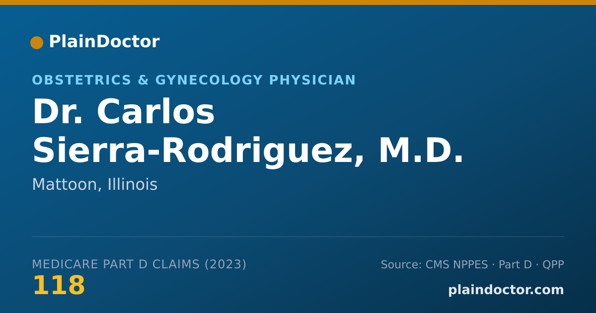 Shareable card for Carlos Sierra-Rodriguez, M.D. - Obstetrics & Gynecology Physician, Mattoon, IL