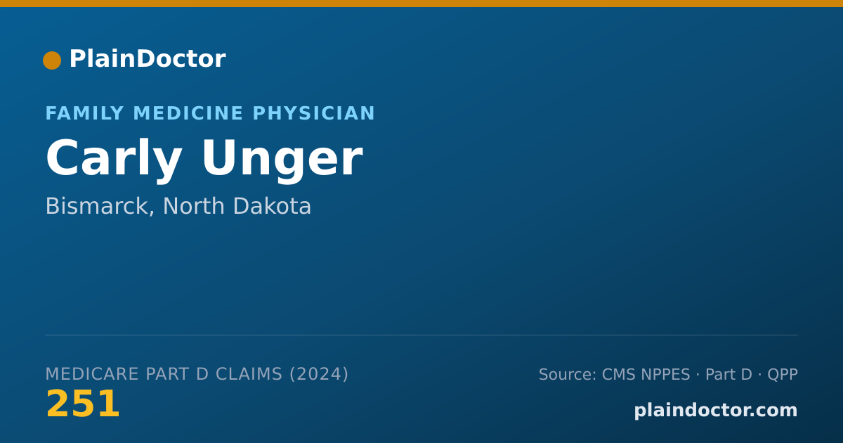 Shareable card for Carly Unger - Family Medicine Physician, Bismarck, ND