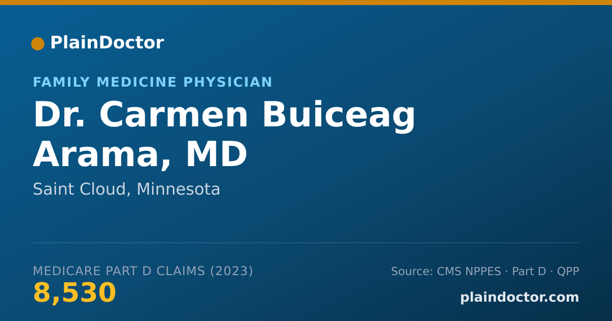 Shareable card for Carmen Buiceag Arama, MD - Family Medicine Physician, Saint Cloud, MN