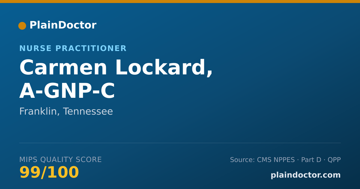 Shareable card for Carmen Lockard, A-GNP-C - Nutrition Education Nutritionist, Franklin, TN