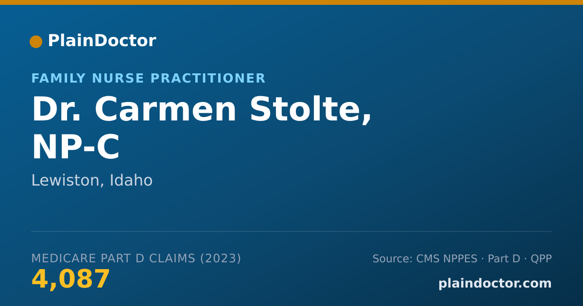 Shareable card for Carmen Stolte, NP-C - Family Nurse Practitioner, Lewiston, ID