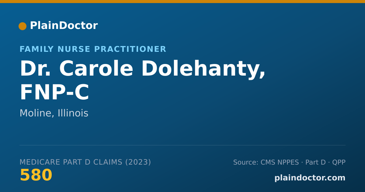 Shareable card for Carole Dolehanty, FNP-C - Family Nurse Practitioner, Moline, IL