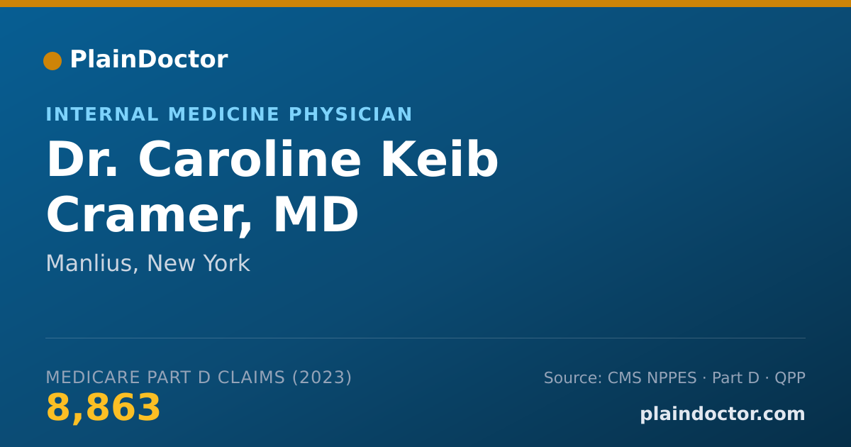 Shareable card for Caroline Keib Cramer, MD - Internal Medicine Physician, Manlius, NY