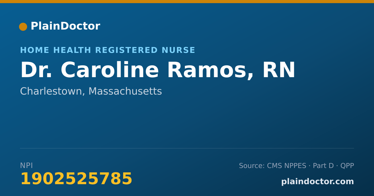 Shareable card for Caroline Ramos, RN - Home Health Registered Nurse, Charlestown, MA