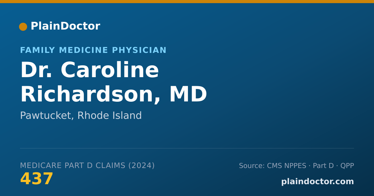 Shareable card for Caroline Richardson, MD - Family Medicine Physician, Pawtucket, RI