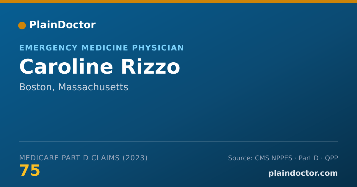 Shareable card for Caroline Rizzo - Emergency Medicine Physician, Boston, MA