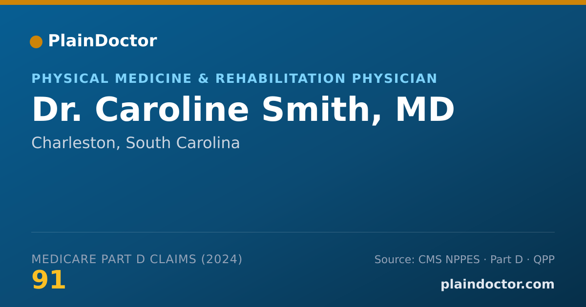 Shareable card for Caroline Smith, MD - Physical Medicine & Rehabilitation Physician, Charleston, SC