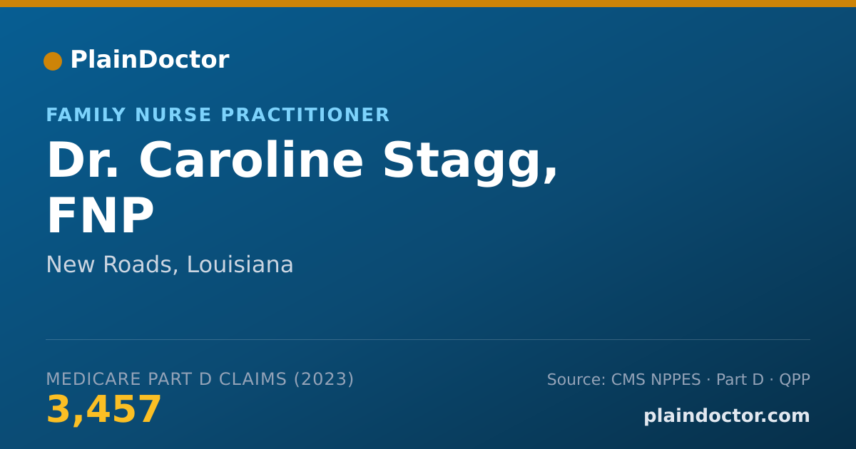 Shareable card for Caroline Stagg, FNP - Family Nurse Practitioner, New Roads, LA