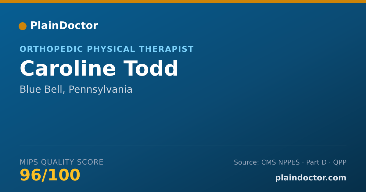 Shareable card for Caroline Todd - Orthopedic Physical Therapist, Blue Bell, PA