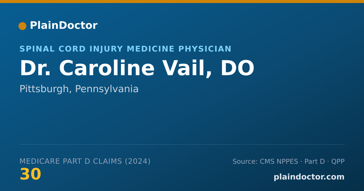 Shareable card for Caroline Vail, DO - Spinal Cord Injury Medicine Physician, Pittsburgh, PA