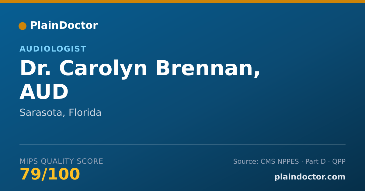 Shareable card for Carolyn Brennan, AUD - Audiologist, Sarasota, FL