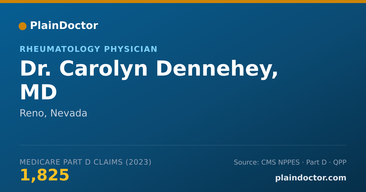 Shareable card for Carolyn Dennehey, MD - Rheumatology Physician, Reno, NV