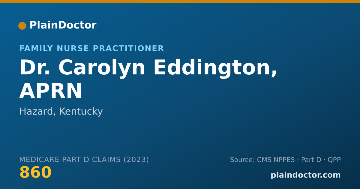 Shareable card for Carolyn Eddington, APRN - Family Nurse Practitioner, Hazard, KY