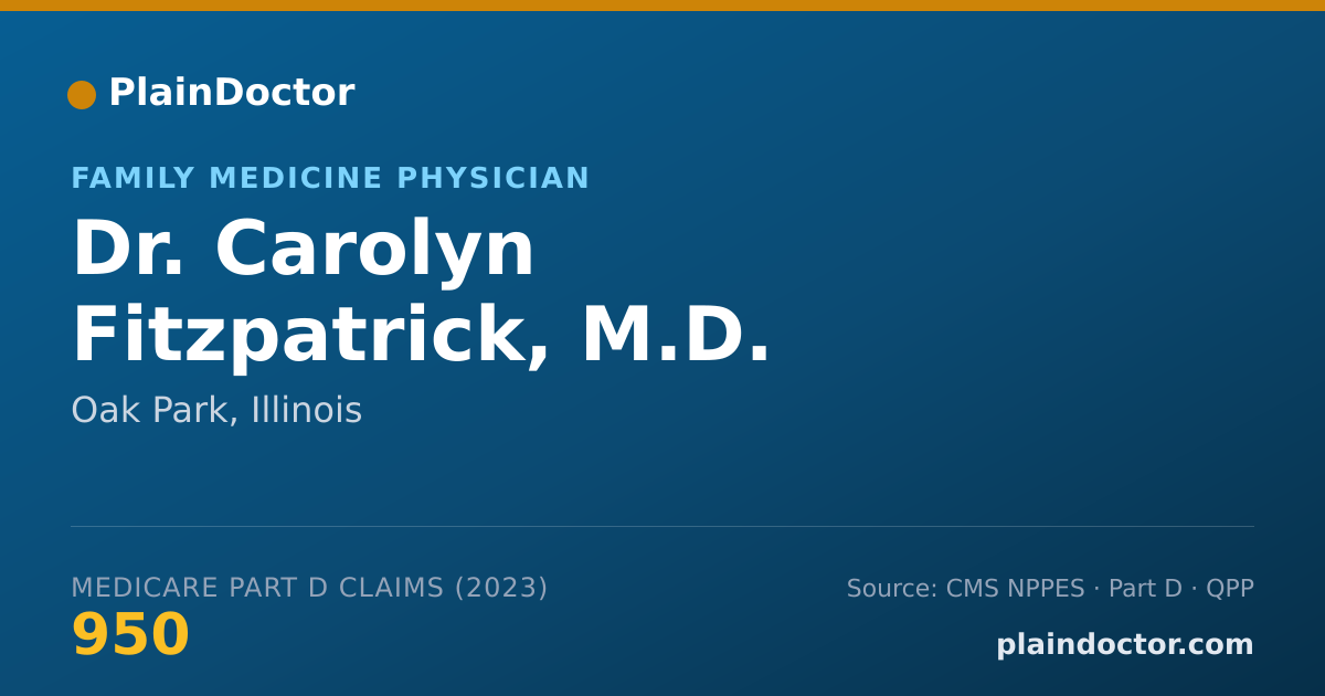 Shareable card for Carolyn Fitzpatrick, M.D. - Family Medicine Physician, Oak Park, IL