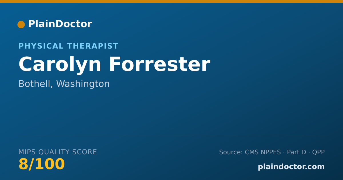 Shareable card for Carolyn Forrester - Physical Therapist, Bothell, WA