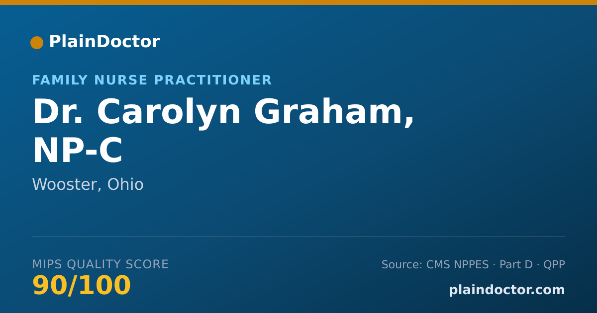 Shareable card for Carolyn Graham, NP-C - Family Nurse Practitioner, Wooster, OH