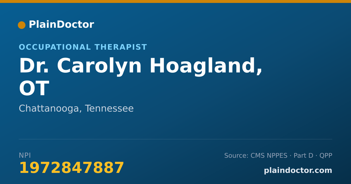 Shareable card for Carolyn Hoagland, OT - Occupational Therapist, Chattanooga, TN