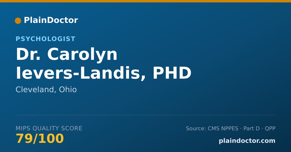 Shareable card for Carolyn Ievers-Landis, PHD - Psychologist, Cleveland, OH