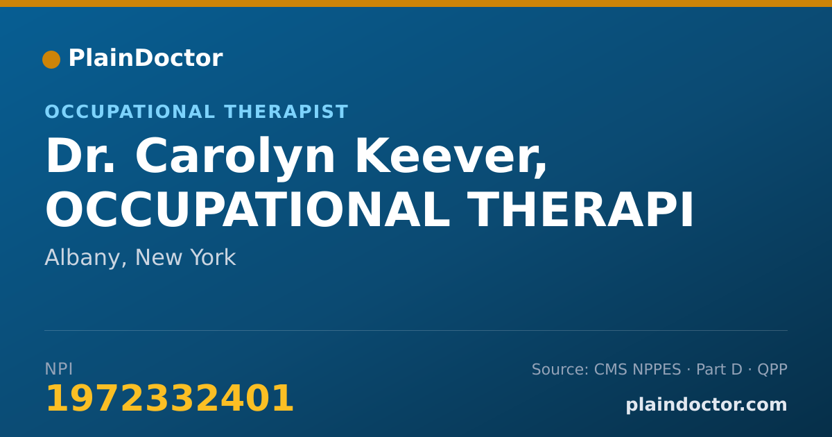Shareable card for Carolyn Keever, OCCUPATIONAL THERAPI - Occupational Therapist, Albany, NY