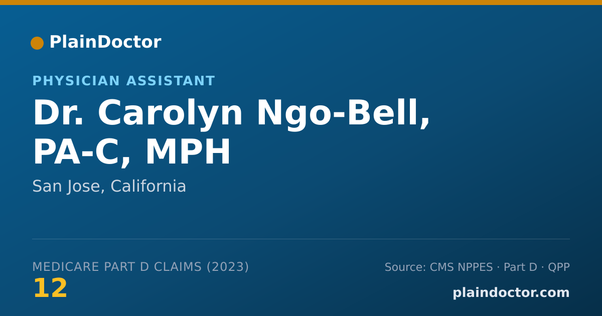 Shareable card for Carolyn Ngo-Bell, PA-C, MPH - Physician Assistant, San Jose, CA