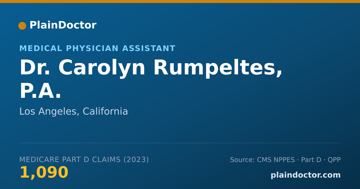 Shareable card for Carolyn Rumpeltes, P.A. - Medical Physician Assistant, Los Angeles, CA