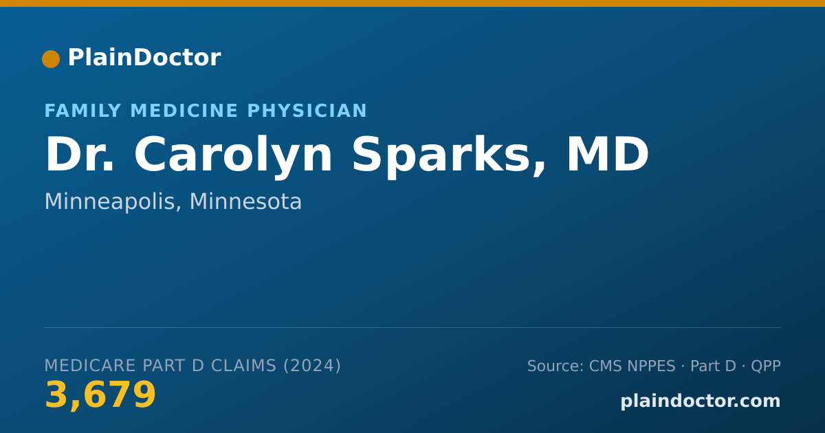 Shareable card for Carolyn Sparks, MD - Family Medicine Physician, Minneapolis, MN