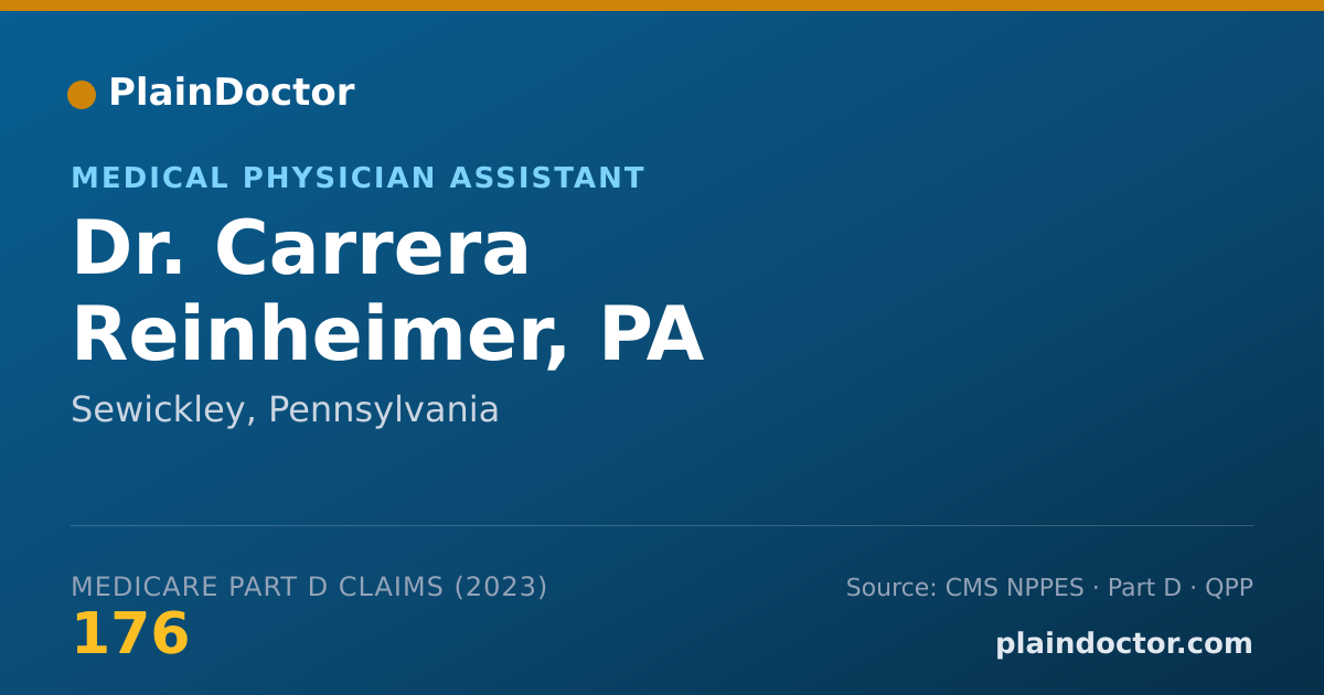 Shareable card for Carrera Reinheimer, PA - Medical Physician Assistant, Sewickley, PA