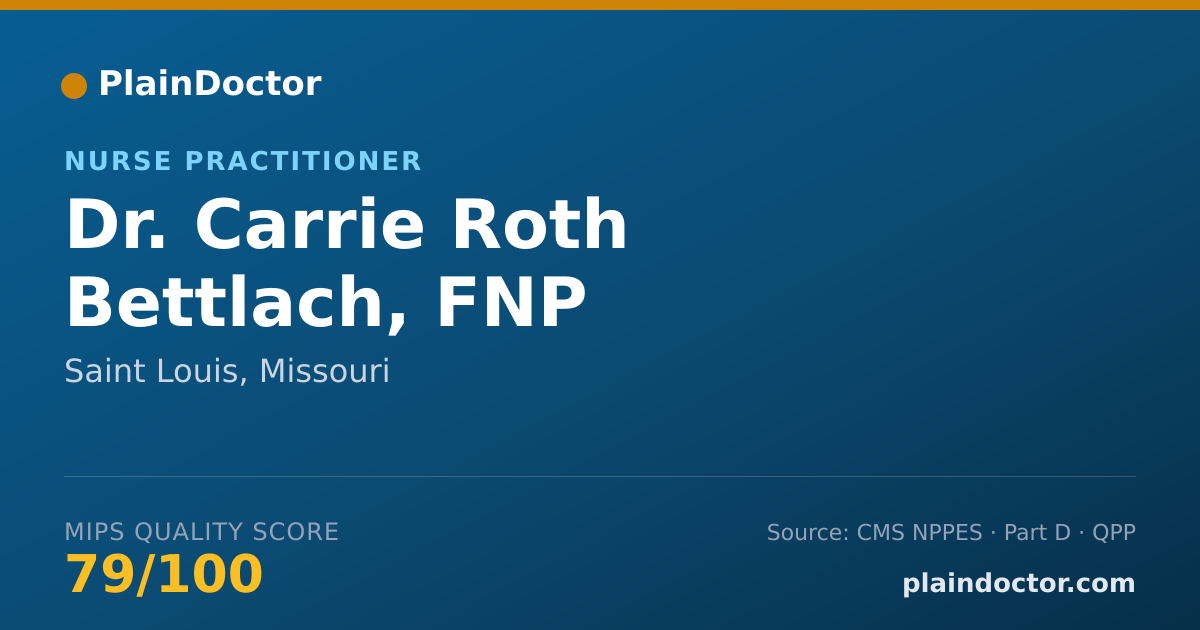 Shareable card for Carrie Roth Bettlach, FNP - Nurse Practitioner, Saint Louis, MO