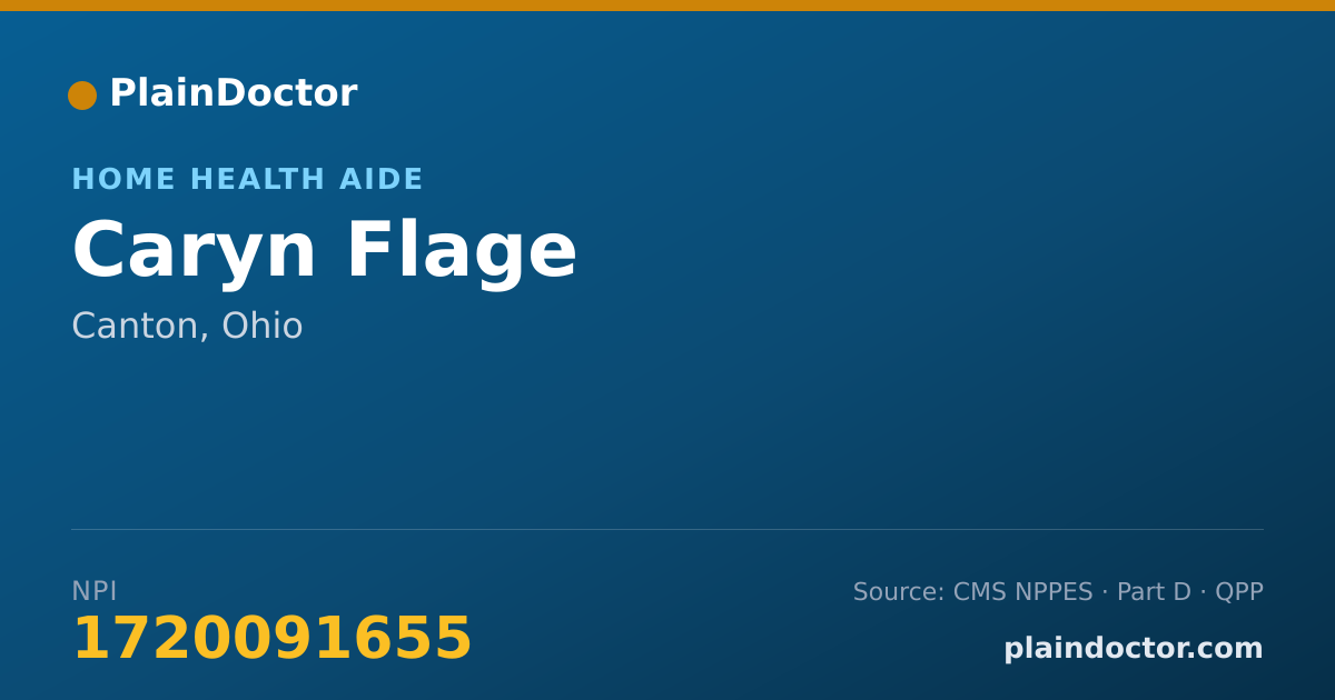 Shareable card for Caryn Flage - Home Health Aide, Canton, OH
