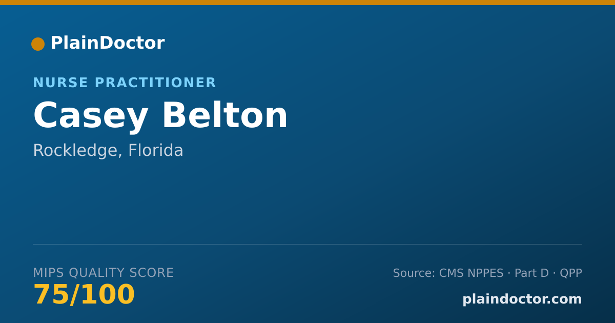 Shareable card for Casey Belton - Nurse Practitioner, Rockledge, FL