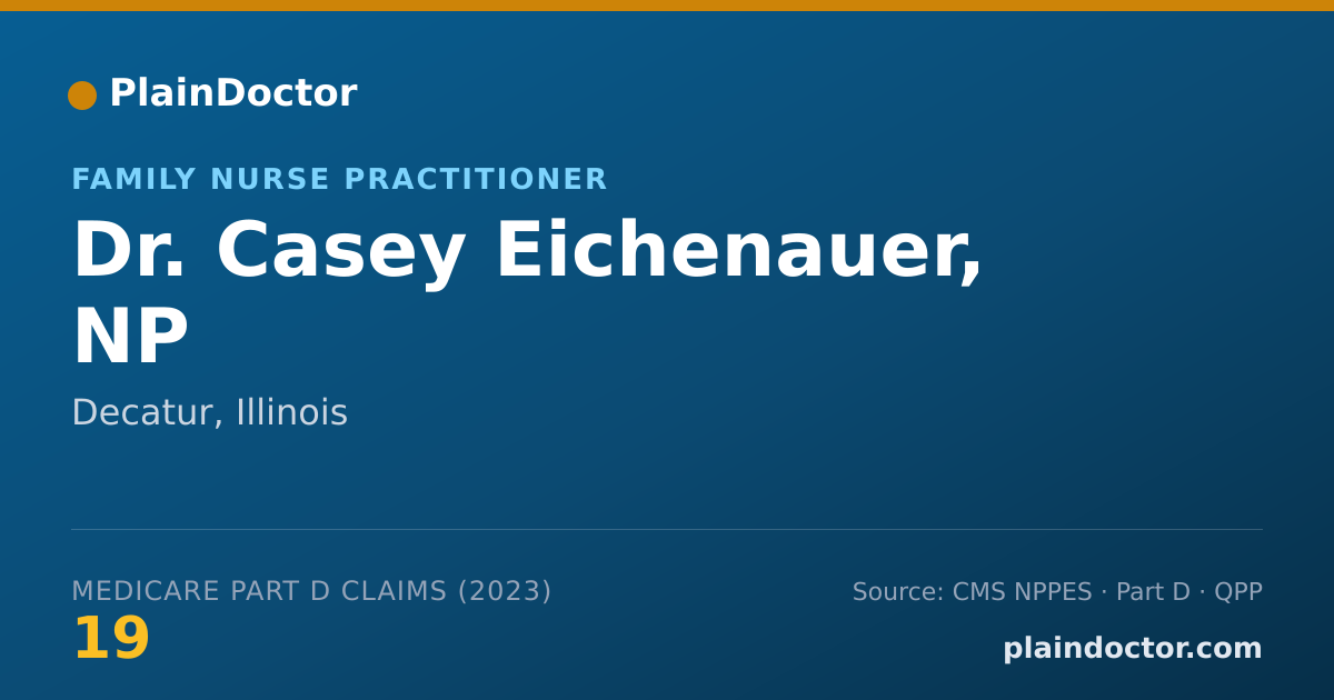 Shareable card for Casey Eichenauer, NP - Family Nurse Practitioner, Decatur, IL