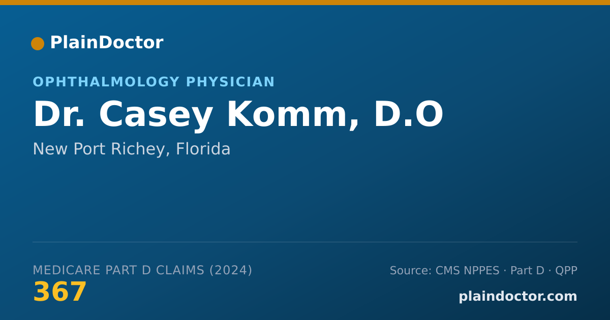Shareable card for Casey Komm, D.O - General Practice Physician, New Port Richey, FL
