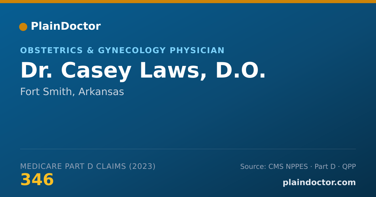 Shareable card for Casey Laws, D.O. - Obstetrics & Gynecology Physician, Fort Smith, AR