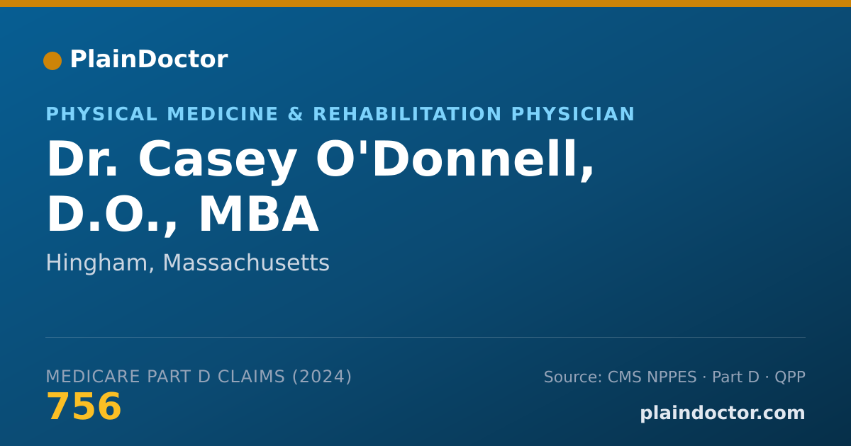 Shareable card for Casey O'Donnell, D.O., MBA - Physical Medicine & Rehabilitation Physician, Hingham, MA