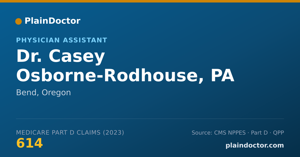 Shareable card for Casey Osborne-Rodhouse, PA - Physician Assistant, Bend, OR