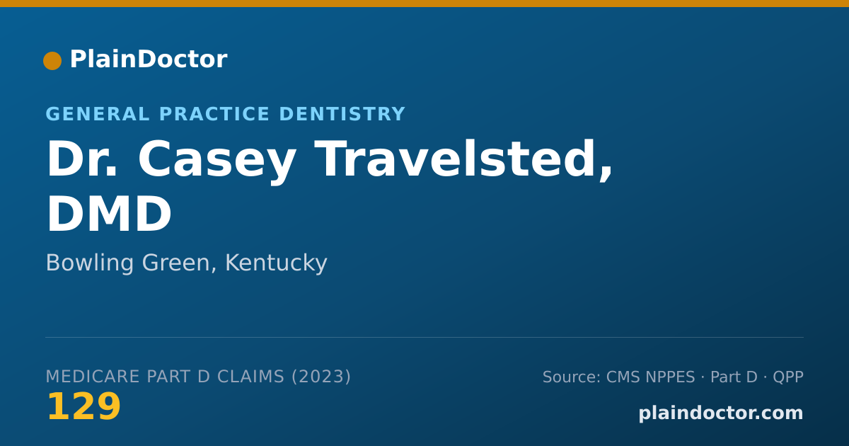 Shareable card for Casey Travelsted, DMD - General Practice Dentistry, Bowling Green, KY