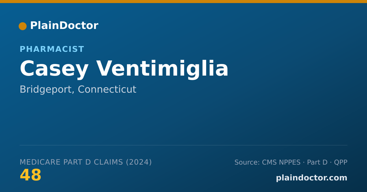 Shareable card for Casey Ventimiglia - Pharmacist, Bridgeport, CT