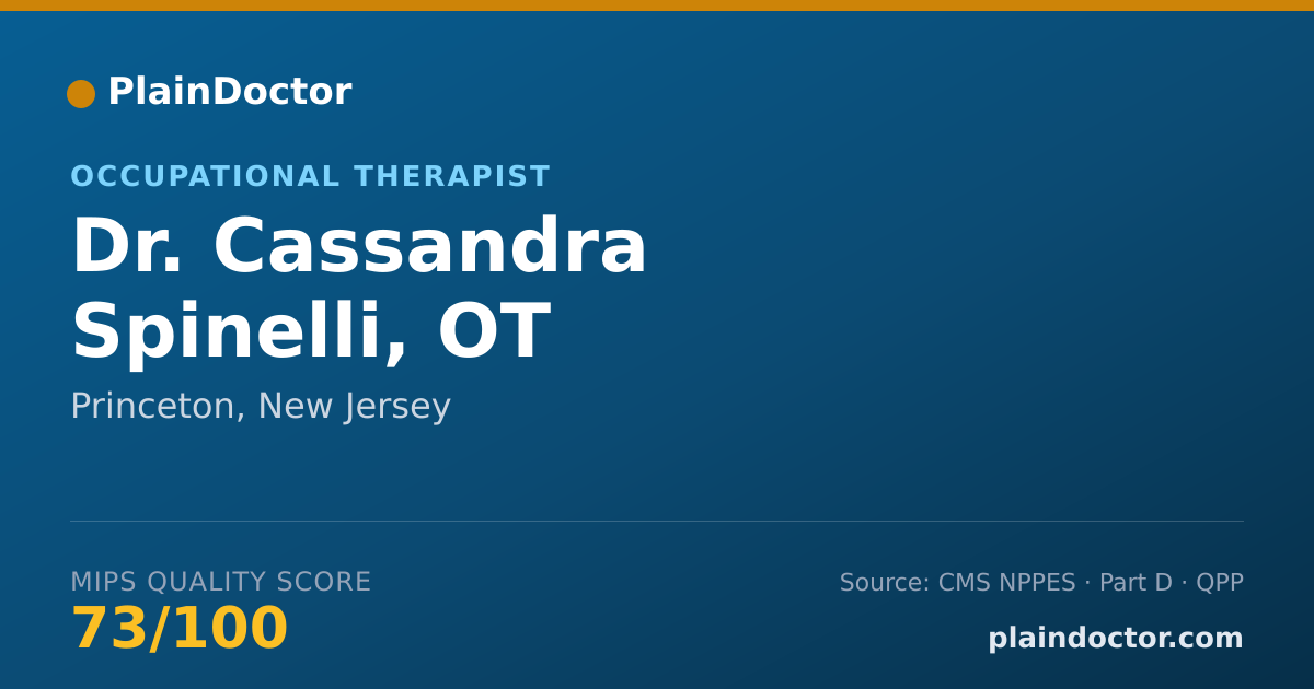 Shareable card for Cassandra Spinelli, OT - Occupational Therapist, Princeton, NJ
