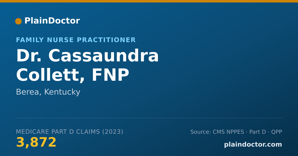 Shareable card for Cassaundra Collett, FNP - Family Nurse Practitioner, Berea, KY