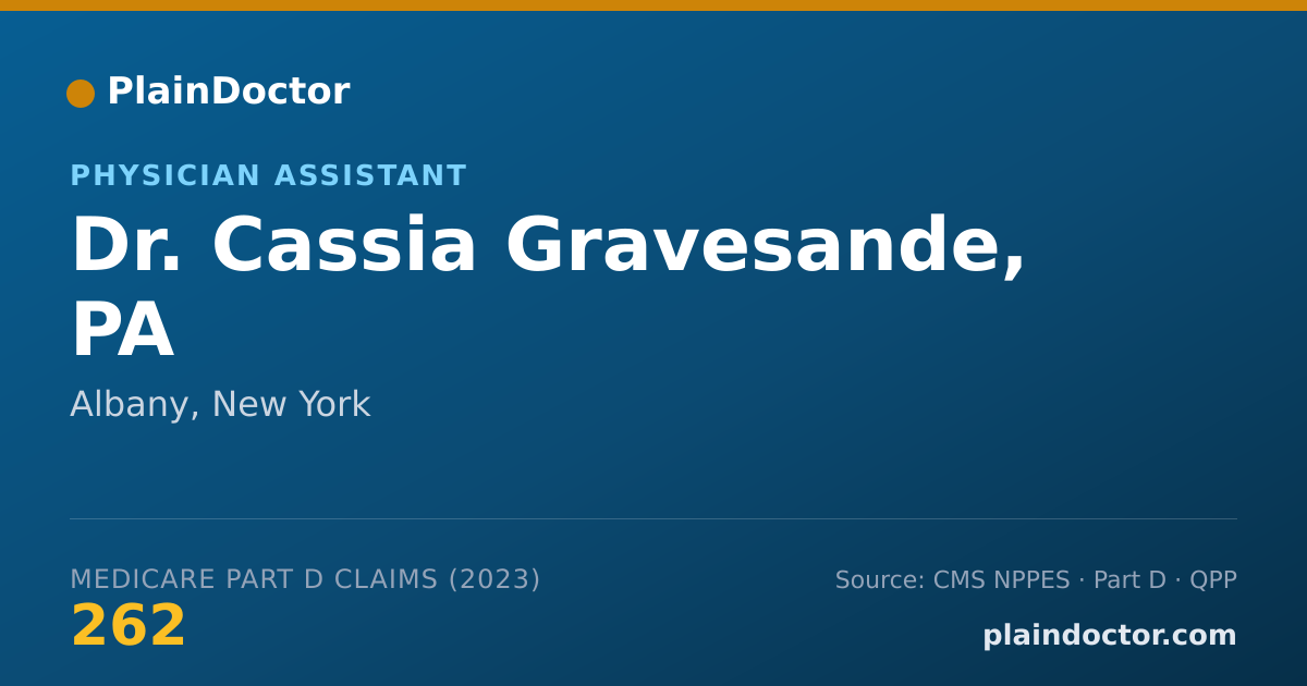 Shareable card for Cassia Gravesande, PA - Physician Assistant, Albany, NY