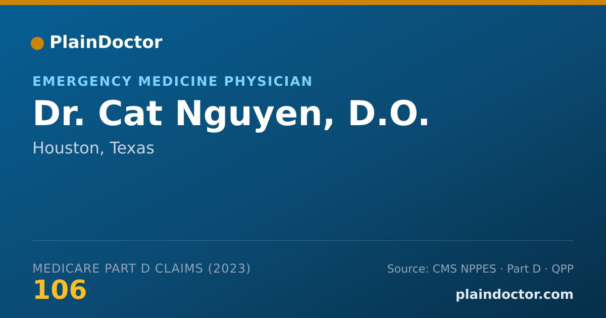Shareable card for Cat Nguyen, D.O. - Emergency Medicine Physician, Houston, TX