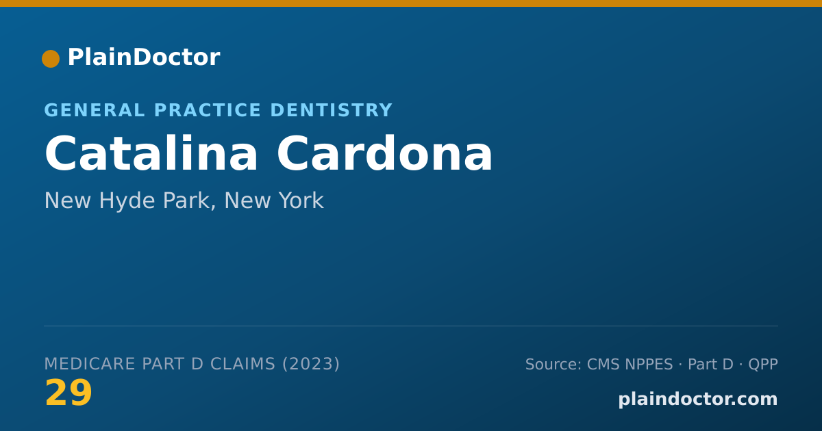 Shareable card for Catalina Cardona - General Practice Dentistry, New Hyde Park, NY