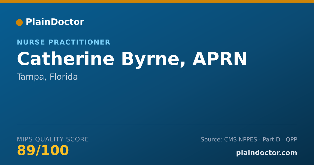 Shareable card for Catherine Byrne, APRN - Nurse Practitioner, Tampa, FL