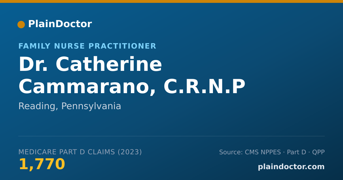 Shareable card for Catherine Cammarano, C.R.N.P - Family Nurse Practitioner, Reading, PA