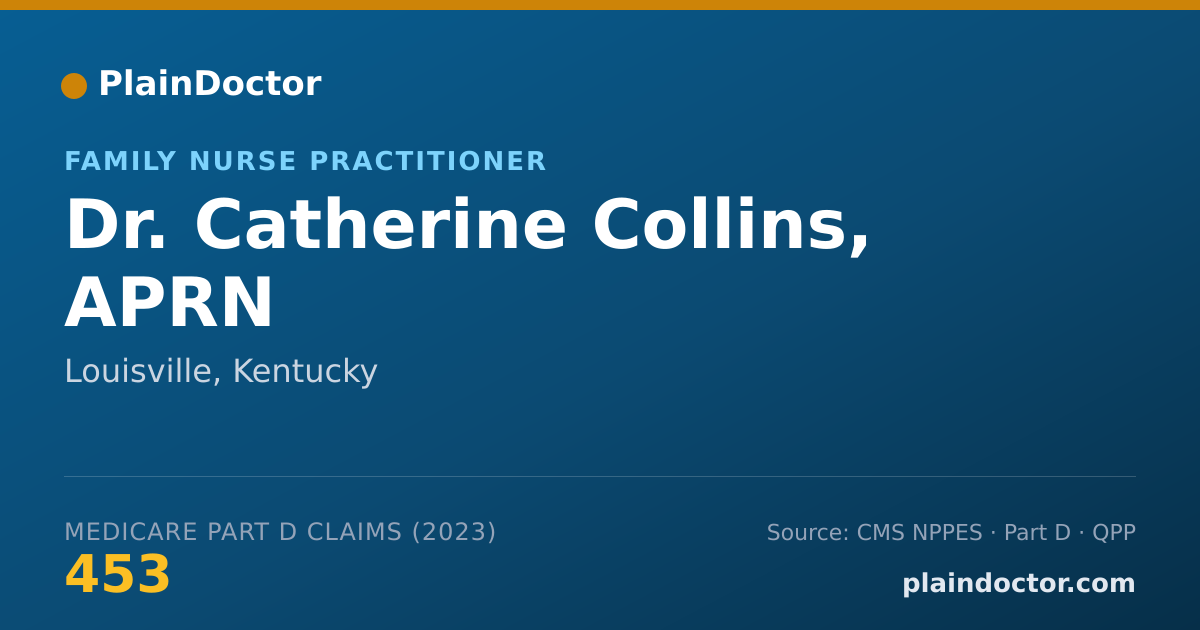 Shareable card for Catherine Collins, APRN - Family Nurse Practitioner, Louisville, KY