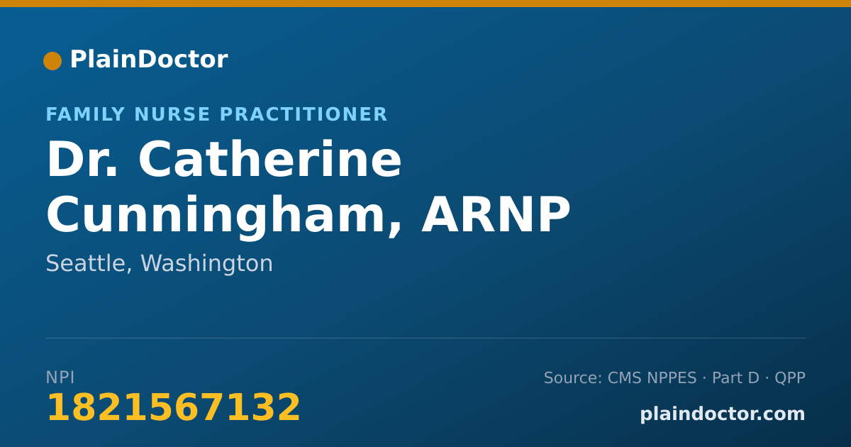 Shareable card for Catherine Cunningham, ARNP - Family Nurse Practitioner, Seattle, WA